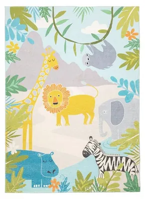 Zdjęcie produktu dla Dywan dziecięcy - Jungle Lion Kolorowy