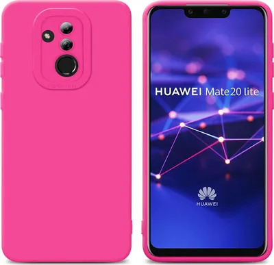 Produktbild von Cadorabo Hülle für Huawei MATE 20 LITE Schutz Hülle in Pink TPU Silikon Etui Case Handyhülle