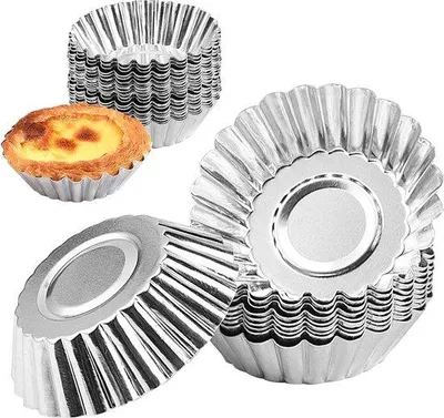Produktbild von Mini-Tartformen, 30 Stück, herstellbare, antiaanbakbelag, für Pudding, Kuchen, Cupcakes