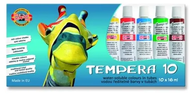 Zdjęcie produktu dla Zestaw farb temperowych KOH-I-NOOR / 10 szt