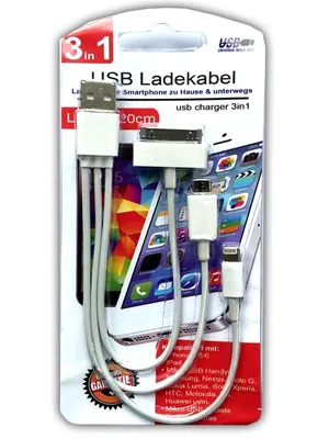 Produktbild von 3 in 1 Universal USB Ladekabel