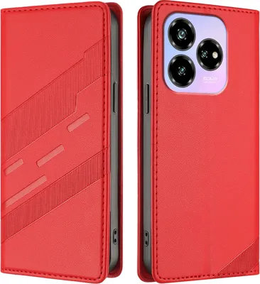 Image de Etui pour ZTE Blade V70 Design, étui portefeuille en cuirPolyuréthaneavec fente pour carte et fonction stand Rot