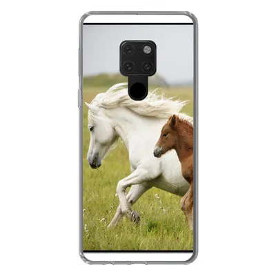 Produktbild von MuchoWow® Handyhülle Schutzhülle Hülle für Huawei P40 Lite Pferde - Tiere - Gras Silikon Softcase Handy Hülle - Handy