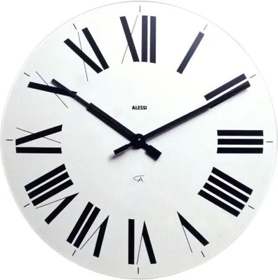 Imagen del producto de Alessi "Firenze" Wall Clock, White (Art.-Nr. 12 W, EAN 8003299295814)