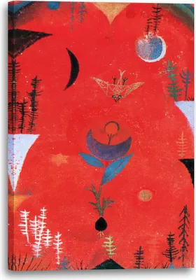 Produktbild von Leinwandbild (70x100cm): Paul Klee - Blumenmythos (1918), echter Holz-Keilrahmen inkl. Aufhänger, handgefertigt in Deutschland