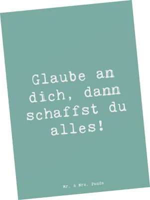 Produktbild von Mr. & Mrs. Panda Postkarte Spruch Angst überwinden - Meeresbrise - Geschenk, Trost, innere Stärke, bildkarte, Vertrauem, Postkarten, Grußkarte, Zuversicht, Freiheit, Mut