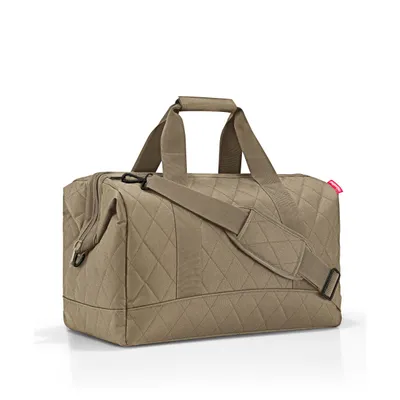 Zdjęcie produktu dla reisenthel allrounder L, torba podróżna, torba sportowa, Rhombus Olive, 30 L, MT5046