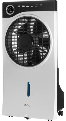 Image de ECG Mr. Fan, Ventilateur domestique à hélice, Noir, Blanc, Sol, 59,4 dB, 28,5 cm, Boutons, Télécommande