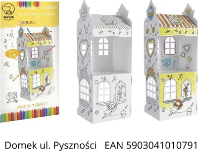 Obrázok produktu pre Mini domček s lahôdkami na vyfarbenie