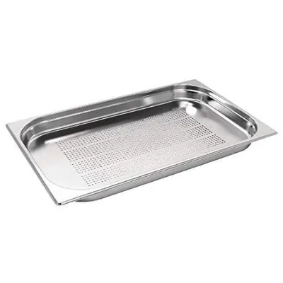 Image de APS Bac GN 1/1 en acier inoxydable, perforé, profondeur : 40 mm, contenance : 5,00 litres