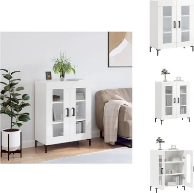 Produktbild von vidaXL Sideboard Hochglanz-Weiß 69,5x34x90 cm Holzwerkstoff -  Sideboards