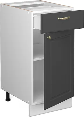 Obrázek produktu pro Střední skříňka Vicco Fame-Line Antracitově zlatý 40 x 82 cm bez pracovní desky, Model 43409
