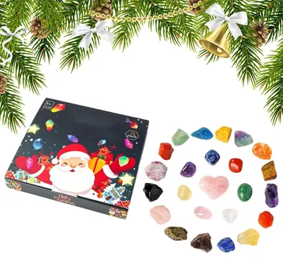 Produktbild von Weihnachtskristall-Adventskalender Sammlerstück 24 Tage Weihnachten