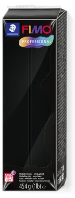 Produktbild von STAEDTLER FIMO professional 8041 ofenhärtende Modelliermasse Einzelprodukt, 454g, schwarz