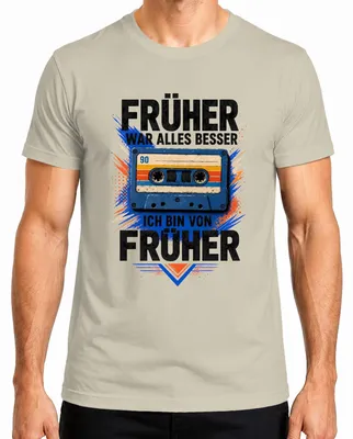 Imagen del producto de "Antes todo era mejor". Camiseta sarcástica para hombres, diseño "Antes todo era mejor", talla XXL