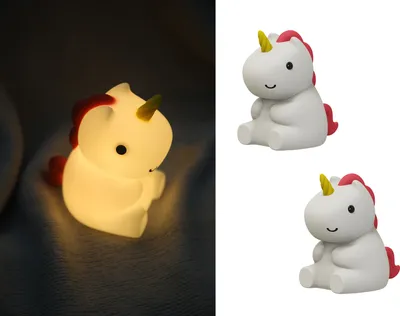 Produktbild von Dimmbares LED Stilllicht, Schlummerlichter Kinderzimmerlampen Nachtlicht Einhorn