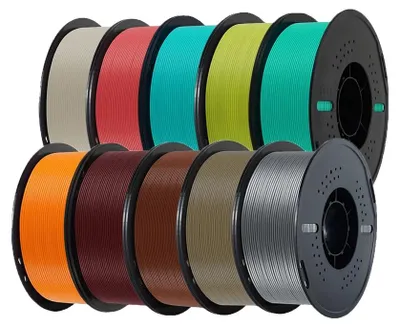 Produktbild von 3D-Drucker-Filament, PLA-Material, einfach zu verwenden, 10Roll MIX Farbe E