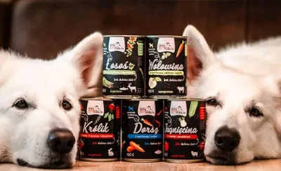 Produktbild von Nassfutter für Welpen Kaninchen mit Roter Bete und Himbeeren Syta Micha Monoprotein