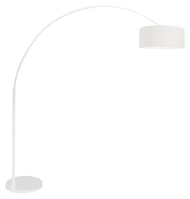 Immagine prodotto di Lampada da terra - bianco - Sparkled Light - metallo tessile - Ø 45cm - E27 - 7169W - Steinhauer