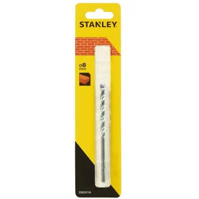 Obrázok produktu pre Stanley STA53110-QZ, Vŕtačka, 8 mm, 120 mm, Murivo, 6,7 cm, 1 kusov