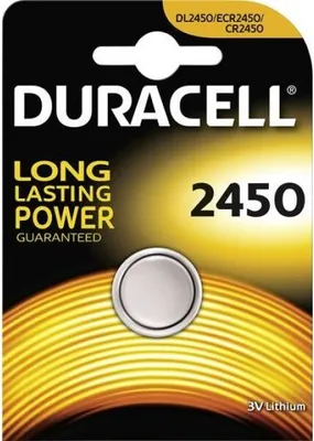 Produktbild von Duracell Batterie Lithium Knopfzelle CR2450 3V Blister (1-Pack) 030428
