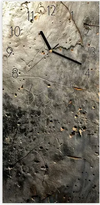 Produktbild von Wanduhr aus Glas mit Motiv Abstrakte Oberfläche- 30 x 60 cm - inkl. Aufhängesystem