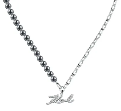 Produktbild von Karl Lagerfeld - KLAYR02 - Halskette - Damen - PEARL - 40+5 cm