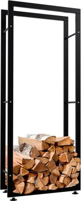 Produktbild von CLP Kaminholzständer Keri V2 schwarz 25x60x150 cm