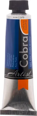 Image de Cobra Artist Peinture à l'huile miscible à l'eau Tube 40 ml Bleu phtalo 570
