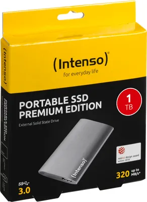 Immagine prodotto di SSD esterno Intenso 1.8 1TB USB 3.0 Alluminio Premium