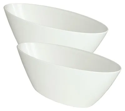 Produktbild von MePla - 2 Stück - Orchideen-Schiffchen L 40 weiss