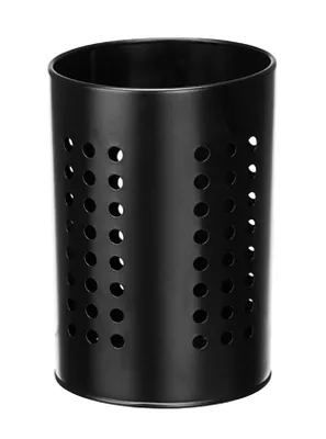 Produktbild von BESTECKHALTER aus Metall 18cm hoch Schwarz Besteckkorb Küchenutensilienhalter Abtropfkorb Korb Besteck 804