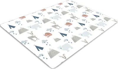 Produktbild von Stuhlunterlage Bürostuhlunterlage 120 cm x 90 cm Bodenmatte Bürostuhlunterlage - Waldtiere