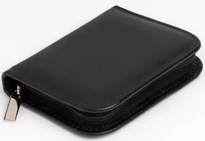 Produktbild von Hausapotheke 32 Globuli Gläser Leder (ohne Gläser) | Mini | OMEO® schwarz