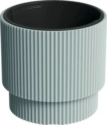 Produktbild von Pflanztopf Milly Kunststoff Ø 29,8 cm H 28,5 cm grau inkl. Pflanzeinsatz