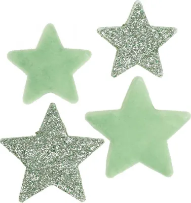 Produktbild von Streudeko Weihnachten Sterne Streusterne Grün Tischdeko Basteln Advent 40St