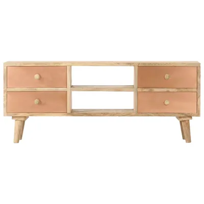 Image de vidaXL Armoire TV 110×30×45 cm bois massif de manguier