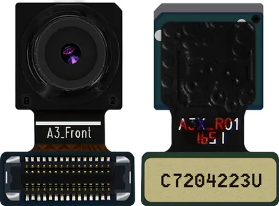 Zdjęcie produktu dla Moduł przedniej kamery z kablem elastycznym do telefonu Samsung Galaxy A3 (2017), kolor czarny