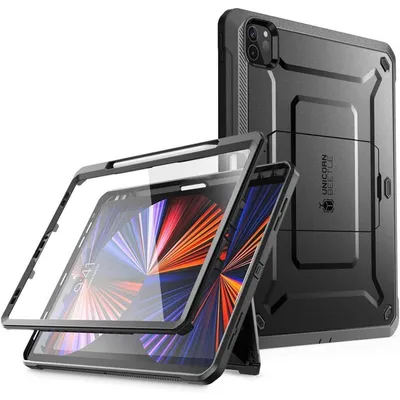 Produktbild von Schutzhülle für iPad Pro 11 Zoll (2022/2021/2020) mit Ständer und Displayschutz Schwarz