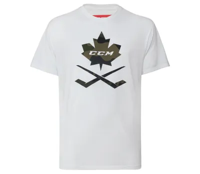 Zdjęcie produktu dla T-Shirt CCM Camo Tee White Senior L