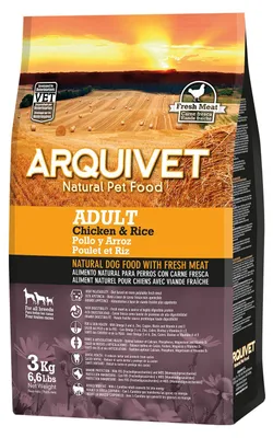 Imagen del producto de Arquivet, alimento para adultos de pollo y arroz, 3 kg (unidad)
