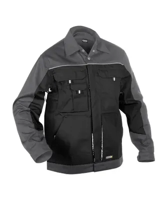 Produktbild von DASSY® Lugano Zweifarbige Arbeitsjacke SCHWARZ/ZEMENTGRAU Gr.XS Länge: STANDARD