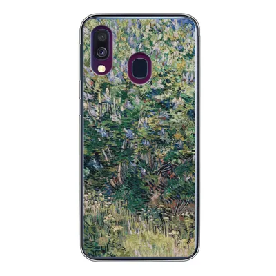 Produktbild von MuchoWow® Handyhülle Schutzhülle Hülle für Samsung Galaxy A40 Fliederbusch - Vincent van Gogh Silikon Softcase Handy Hülle - Handy-Tasche
