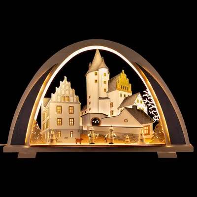 Produktbild von Schwibbogen NEW LINE Schlossweihnacht (52x32,5cm) von Tietze Erzgebirgsdesign