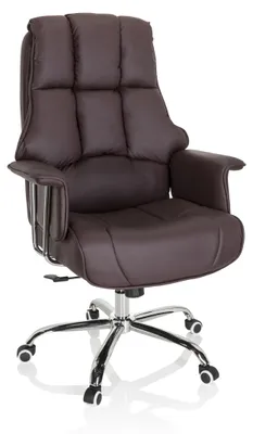 Produktbild von hjh OFFICE Profi Chefsessel COMMANDER Ergonomischer Bürostuhl mit Armlehnen Kunstleder Drehstuhl für Büro, Zuhause