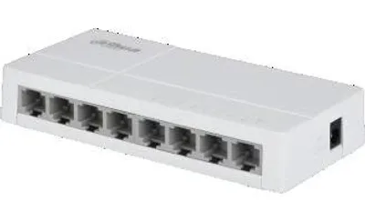 Obrázek produktu pro Dahua Technology PoE DH-SF1008L, Nespravované, Fast Ethernet (10/100), Podpora napájení po Ethernetu (PoE), Desktop