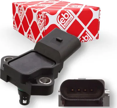 Produktbild von FEBI BILSTEIN Ladedrucksensor Saugrohrdrucksensor 105744 für VW Transporter V Bus (7HB, 7HJ, 7EB, 7EJ, 7EF, 7EG, 7HF, 7EC) 0,025kg
