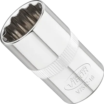 Produktbild von Vigor V7512-16, Buchse, 1/2", Metrisch, 1 Kopf/Köpfe, 16 mm, 38 mm