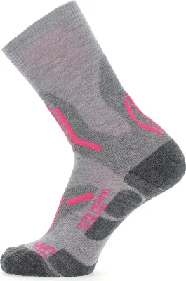 Produktbild von UYN Merino Mid Trekkingsocken doppellagig Damen light grey/pink 37-38