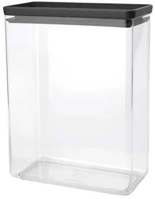 Obrázek produktu pro Brabantia 229985, Kontejner, Obdélníkový, 5,4 l, Šedá, Průhledná, Plast, 220 mm